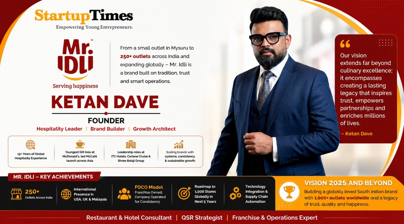 Ketan Dave: Hospitality Consultant Behind McCafe Asia and Mr. Idli’s IPO Journey