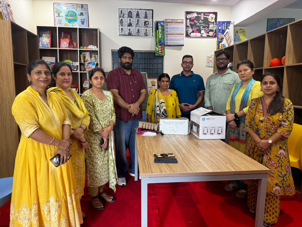 Consortium Gifts Pvt. Ltd. Donates Printer to Composite School Parthala Khanjarpur