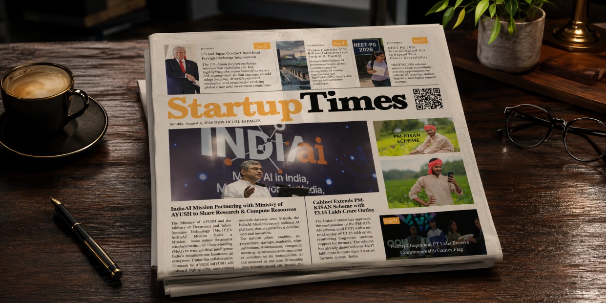 Sunday Edition — August 4, 2026 | StartupTimes