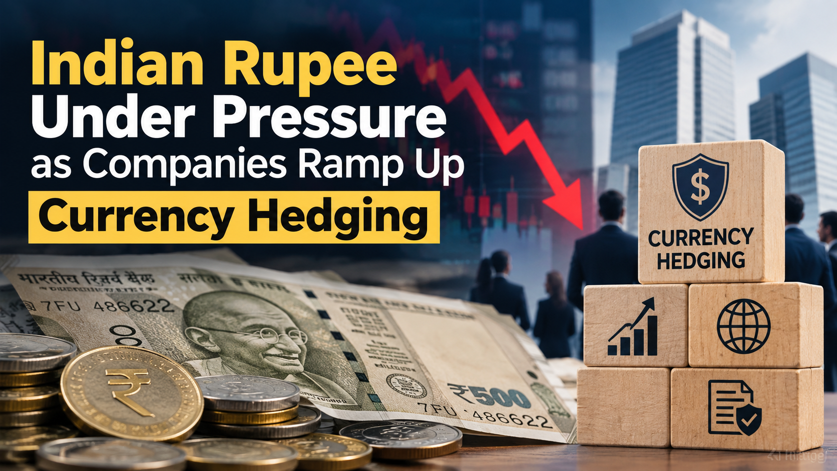 India Rupee Under Pressure as Companies Ramp Up Currency Hedging