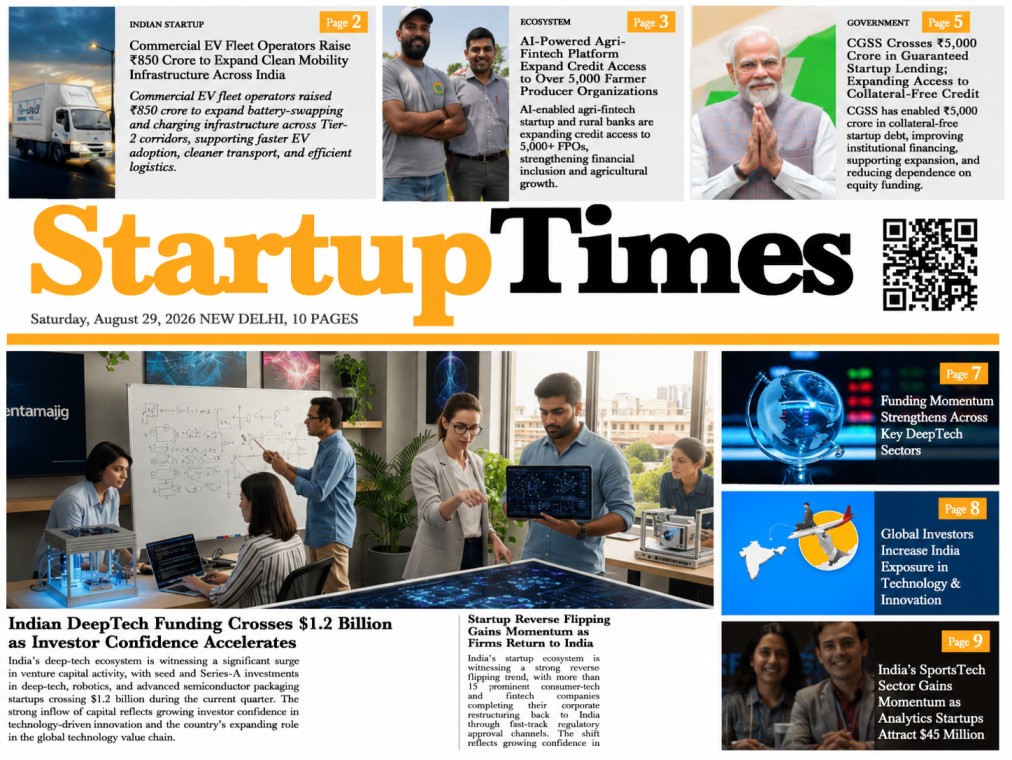 Saturday Edition — August 29, 2026 | StartupTimes