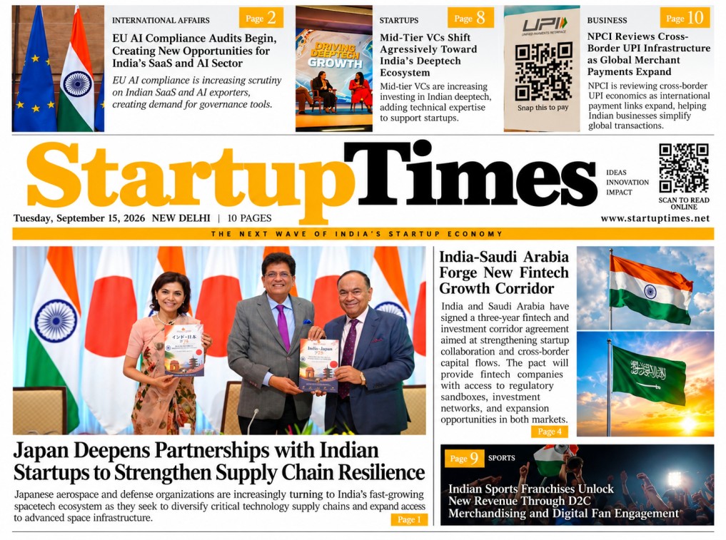 Tuesday Edition — September 15, 2026 | StartupTimes